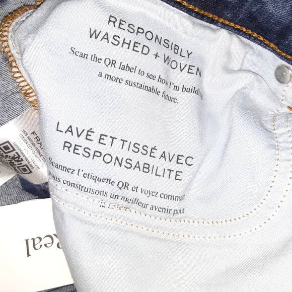 "Frame" Designer Denim * The Real Real Verified EUC* Women Blue Jean * Sz 33 ish - Picture 9 of 10